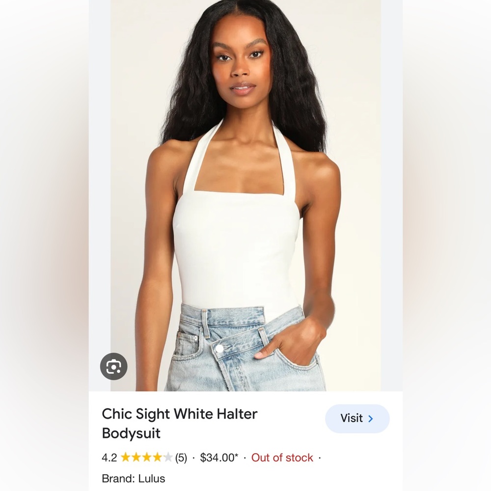 NWT lulus halter bodysuit